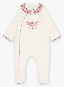 Pajamas & Rompers | Pajamas & Rompers-Sergent Major Off-white romper with floral motif