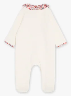 Pajamas & Rompers | Pajamas & Rompers-Sergent Major Off-white romper with floral motif