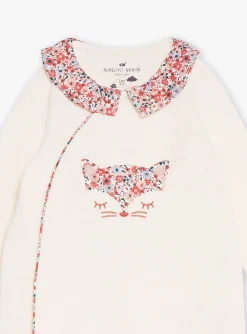 Pajamas & Rompers | Pajamas & Rompers-Sergent Major Off-white romper with floral motif