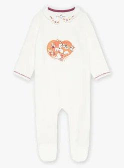Pajamas & Rompers | Pajamas & Rompers-Sergent Major Off-white velvet romper