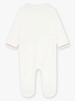 Pajamas & Rompers | Pajamas & Rompers-Sergent Major Off-white velvet romper