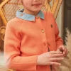 Knitwear, Sweater, Cardigan-Sergent Major Orange knitted cardigan
