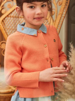 Knitwear, Sweater, Cardigan-Sergent Major Orange knitted cardigan