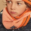 Beany, Scarf & Gloves-Sergent Major Orange knitted snood