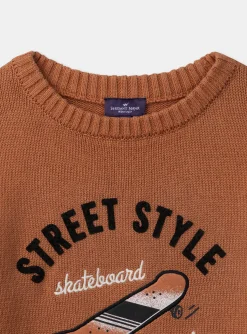 Knitwear, Sweater, Cardigan-Sergent Major Orange PULLOVER