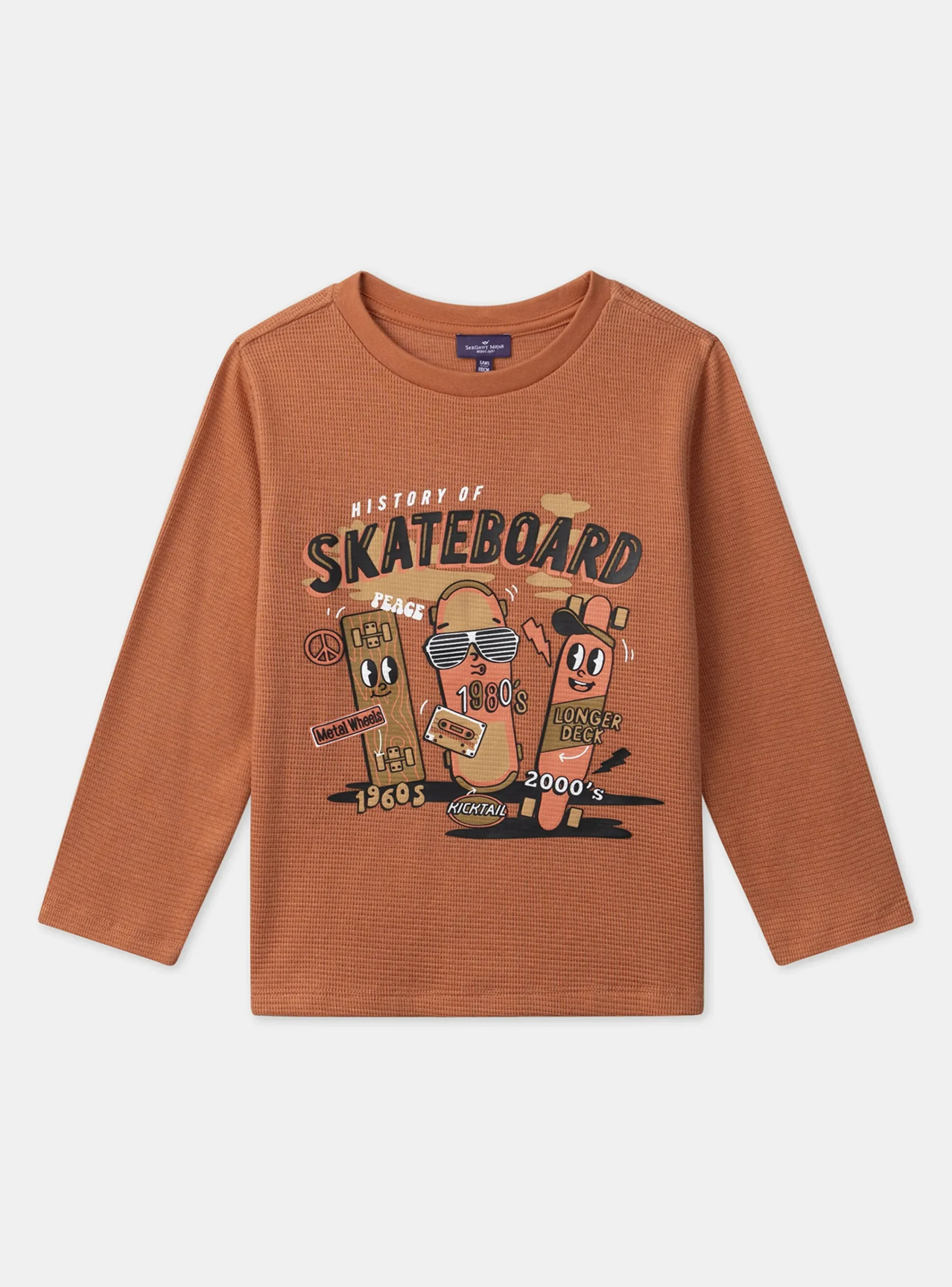 T-shirt, Polo Shirt-Sergent Major Orange TEE SHIRT LS