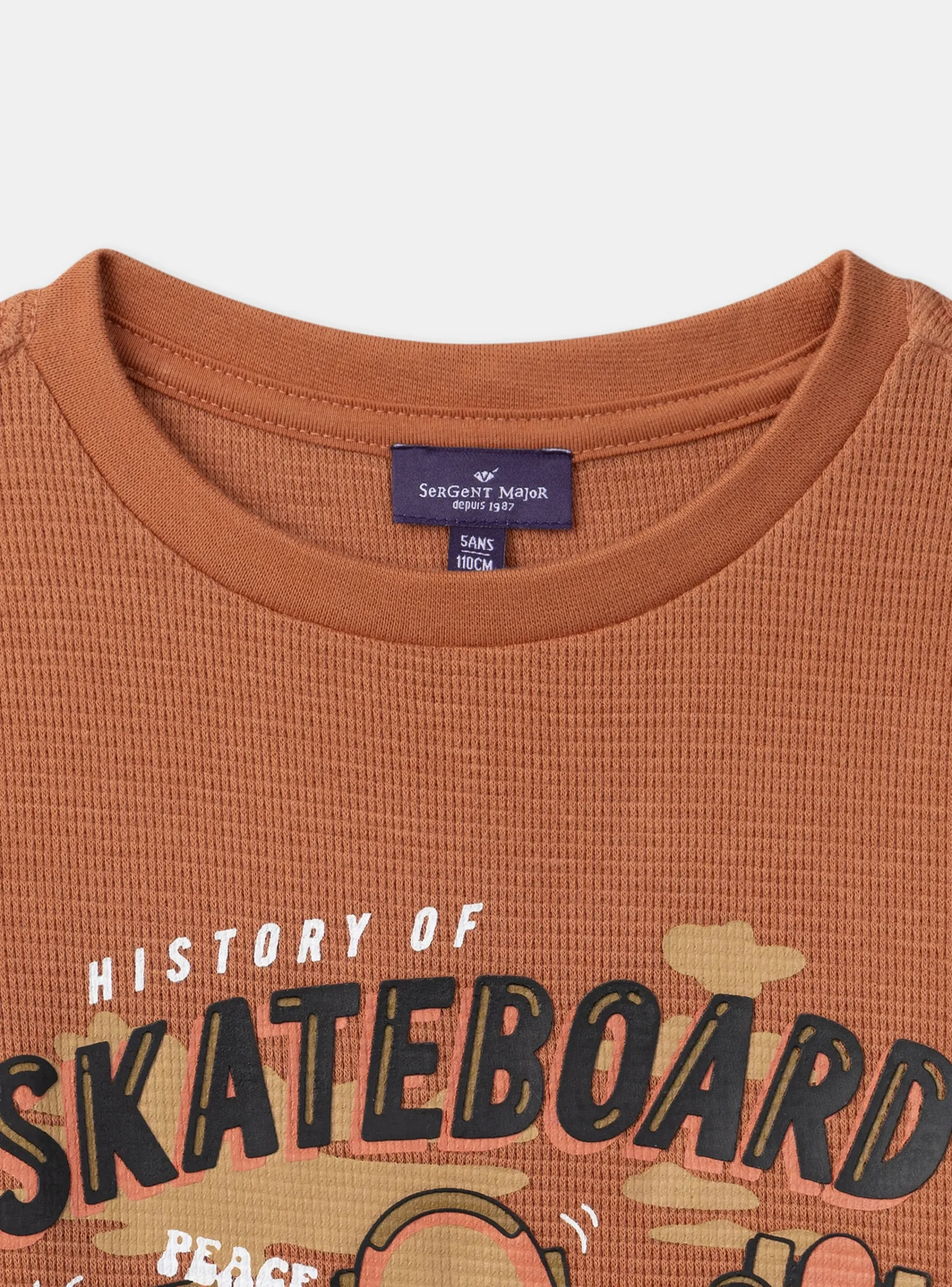 T-shirt, Polo Shirt-Sergent Major Orange TEE SHIRT LS