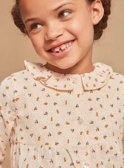 Pajamas-Sergent Major Pale pink pyjamas in cotton gauze with floral print