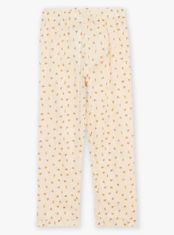 Pajamas-Sergent Major Pale pink pyjamas in cotton gauze with floral print