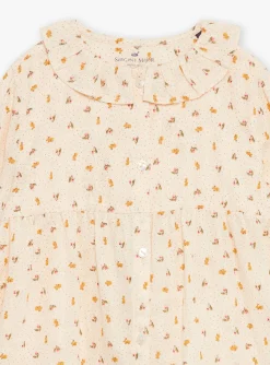 Pajamas-Sergent Major Pale pink pyjamas in cotton gauze with floral print