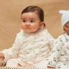 Suits And Ensembles-Sergent Major Pale pink romper and ecru velvet cardigan in organic cotton and recycled polyester