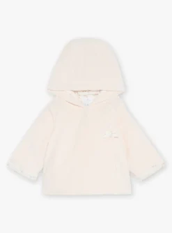 Coat, Cardigan-Sergent Major Pale pink velvet hoodie
