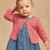 Knitwear, Sweater, Cardigan | Knitwear, Sweater, Cardigan-Sergent Major Passion pink openwork cardigan