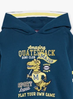 Knitwear, Sweater, Cardigan-Sergent Major Petrol blue and yellow hoodie