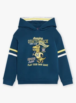 Knitwear, Sweater, Cardigan-Sergent Major Petrol blue and yellow hoodie