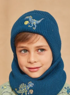 Beany, Scarf & Gloves-Sergent Major Petrol blue knitted hat
