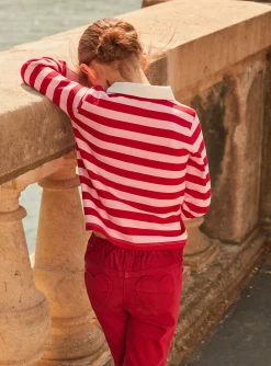 Shirt, T-shirt-Sergent Major Pink barbapapa and red striped polo shirt