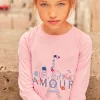 Shirt, T-shirt-Sergent Major Pink barbapapa T-shirt with ruffles