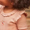Romper, Jumpsuit & Outfit | Romper, Jumpsuit & Outfit-Sergent Major Pink bodysuit with long ribbed sleeves
