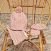 Hats, Scarves, Gloves | Hats, Scarves, Gloves-Sergent Major Pink cable knit hat