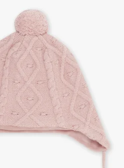 Hats, Scarves, Gloves | Hats, Scarves, Gloves-Sergent Major Pink cable knit hat