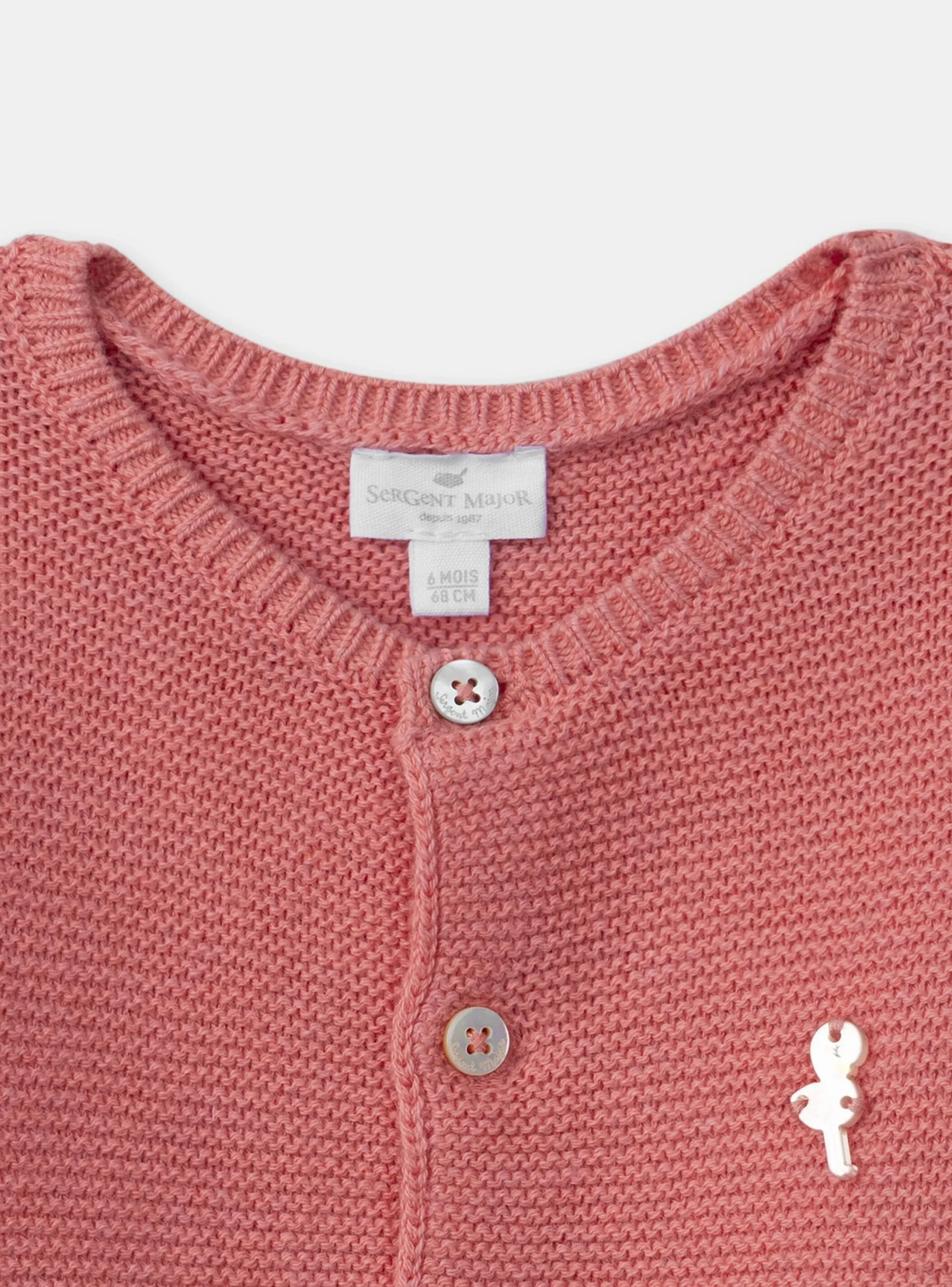 Coat, Cardigan-Sergent Major Pink CARDIGAN