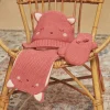 Hats, Scarves, Gloves | Hats, Scarves, Gloves-Sergent Major Pink knitted scarf