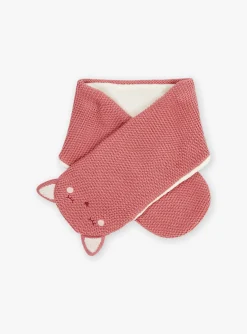Hats, Scarves, Gloves | Hats, Scarves, Gloves-Sergent Major Pink knitted scarf