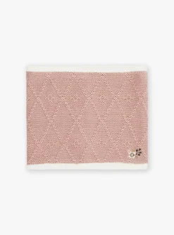 Beany, Scarf, Gloves-Sergent Major Pink knitted snood