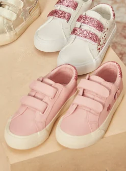Shoes-Sergent Major Pink leather sneakers