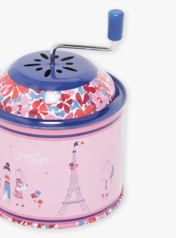 Toys & Softies-Sergent Major Pink music wheel with Paris design