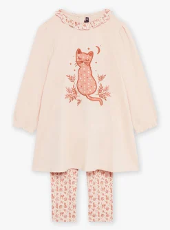Pajamas-Sergent Major Pink nightdress and leggings