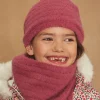 Beany, Scarf, Gloves-Sergent Major Pink pompom hat