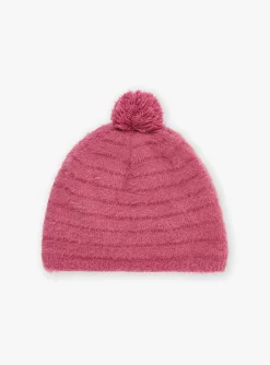Beany, Scarf, Gloves-Sergent Major Pink pompom hat