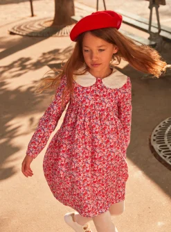Dress-Sergent Major Pink, red and lilac floral print dress