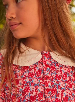 Dress-Sergent Major Pink, red and lilac floral print dress