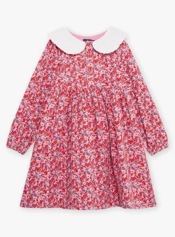 Dress-Sergent Major Pink, red and lilac floral print dress