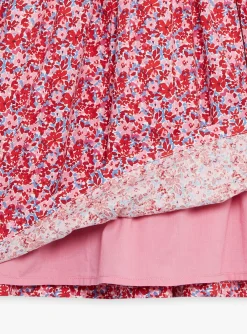 Dress-Sergent Major Pink, red and lilac floral print dress