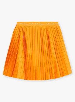Skirt, Shorts-Sergent Major Pleated skirt in yellow jersey