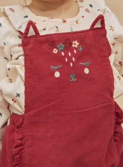 Romper, Jumpsuit & Outfit | Romper, Jumpsuit & Outfit-Sergent Major Poppy red corduroy dungarees
