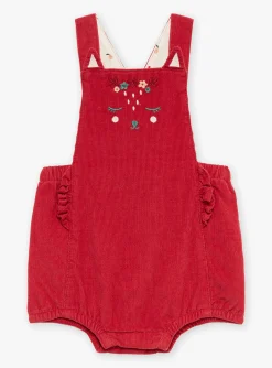 Romper, Jumpsuit & Outfit | Romper, Jumpsuit & Outfit-Sergent Major Poppy red corduroy dungarees