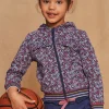 Sweatpants-Sergent Major Purple hoodie with floral print