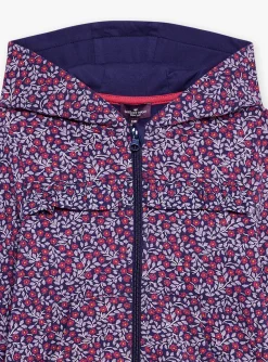 Sweatpants-Sergent Major Purple hoodie with floral print