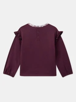 Shirt, T-shirt-Sergent Major Purple TEE SHIRT LS