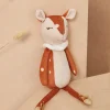 Toys-Sergent Major Red and grey doe birth cuddly toy