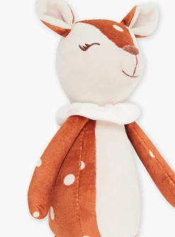 Toys-Sergent Major Red and grey doe birth cuddly toy