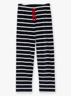 Pajamas-Sergent Major Red and navy velvet Christmas pyjama set