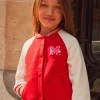 Knitwear, Sweater, Cardigan-Sergent Major Red and white tubic teddy