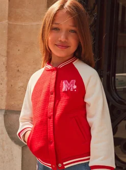 Knitwear, Sweater, Cardigan-Sergent Major Red and white tubic teddy