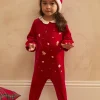 Pajamas & Rompers | Pajamas & Rompers-Sergent Major Red BABYGROW